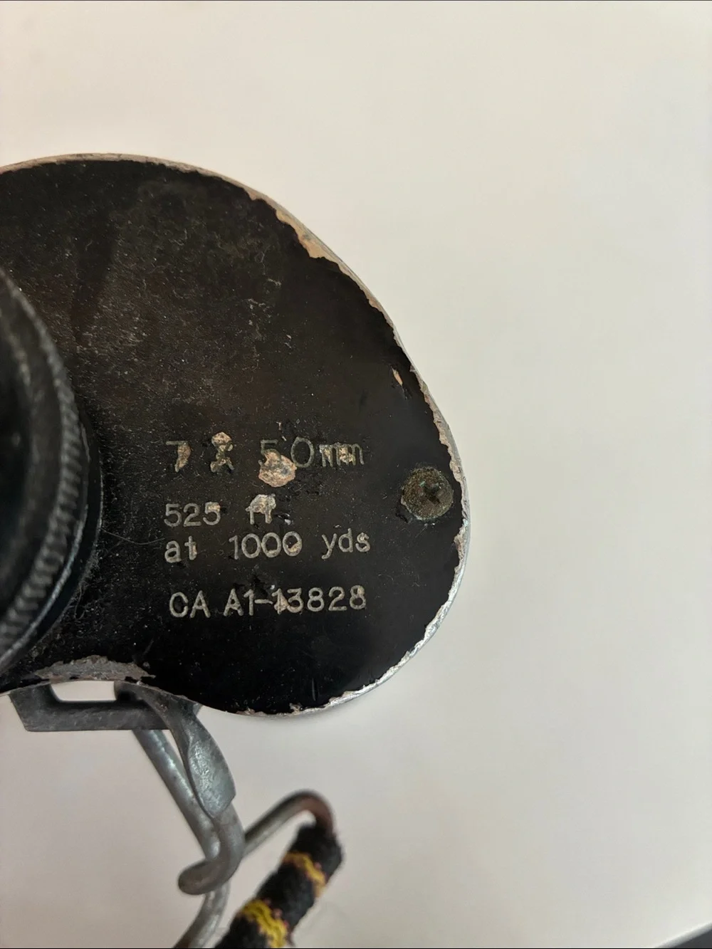 Sears Black Binoculars with Black and Yellow Strap